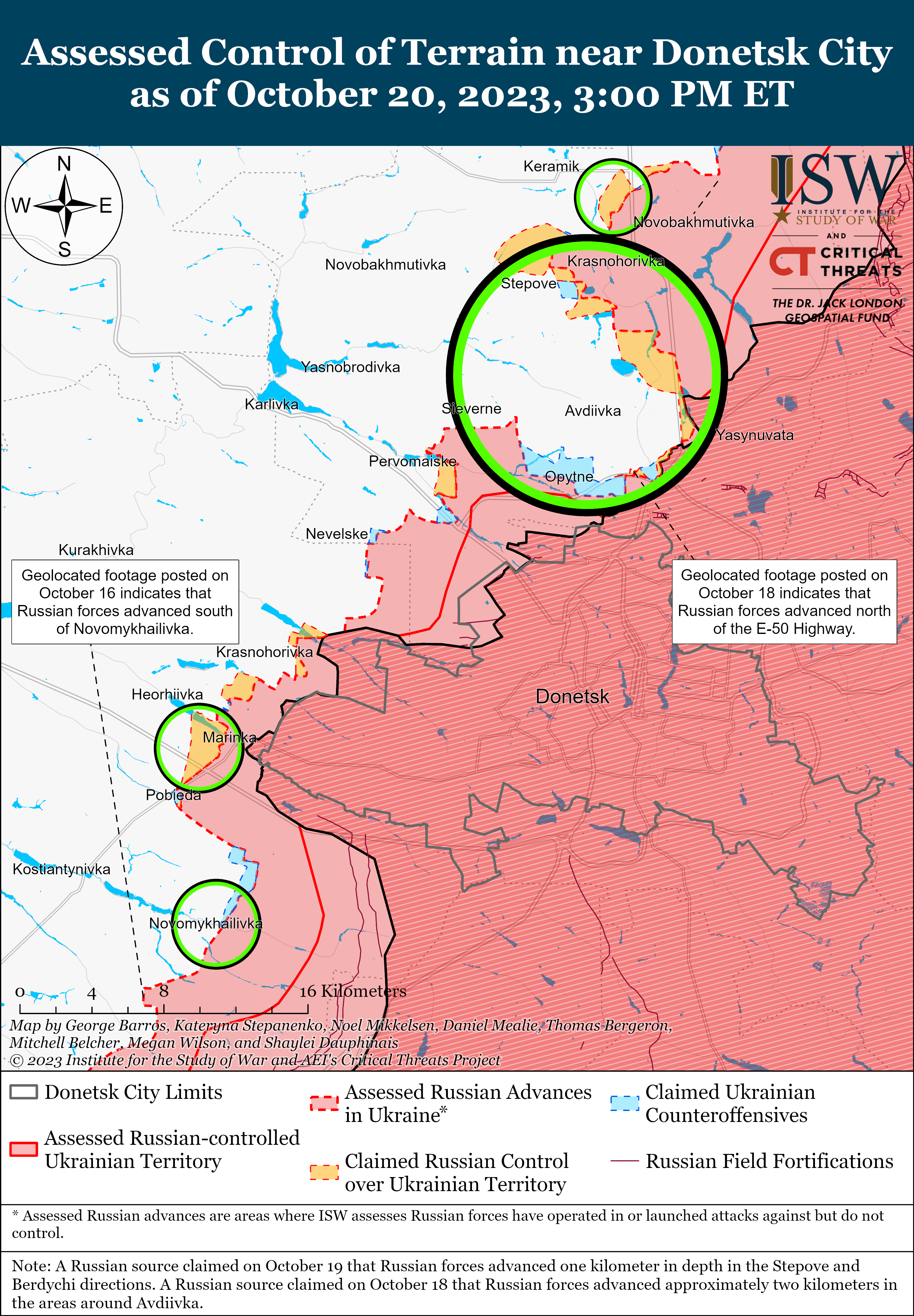 Russian Offensive Campaign Assessment, October 20, 2023 | Institute For ...